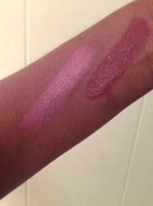 Morning Rose Lipstick Carnal Instinct Lipstick (left to right)